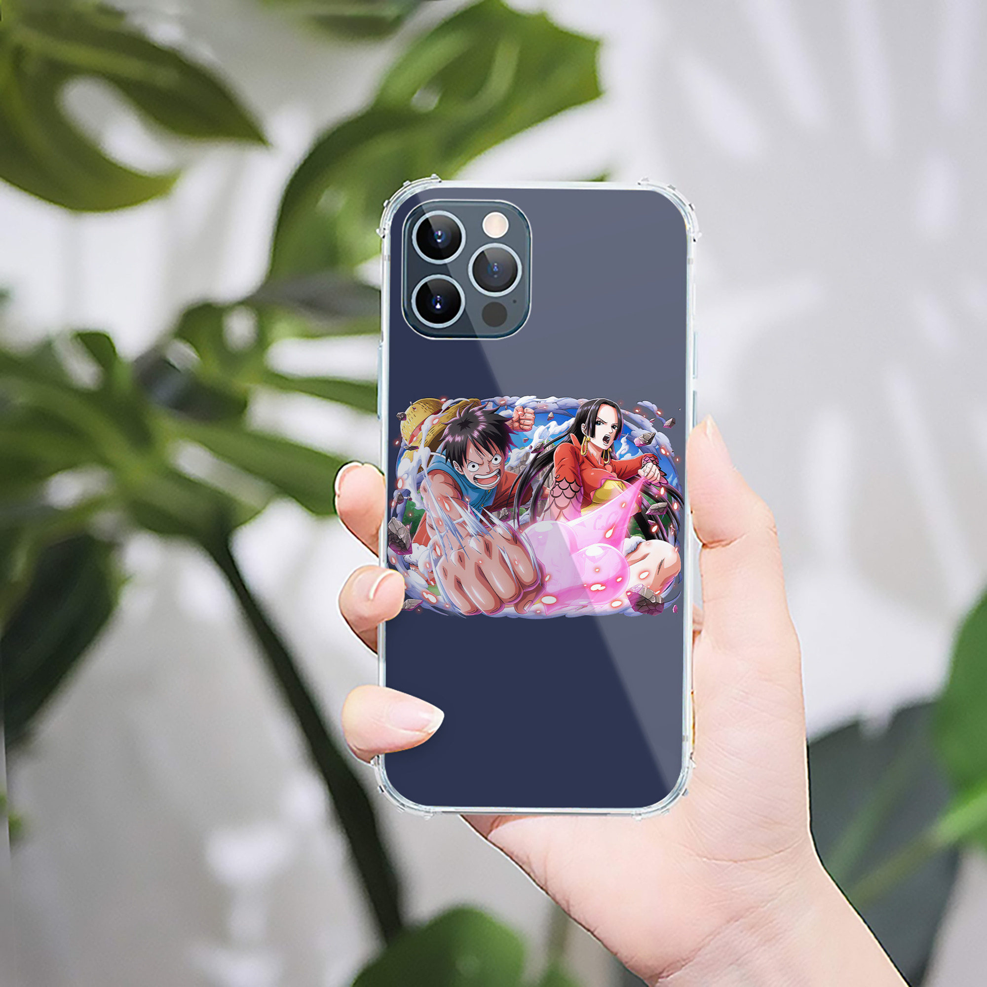 （画像用） ワンピース モンキー・D・ルフィ ONE PIECE Monkey D. Luffy 【iPhone 12シリーズ対応】透明スマホケース（クリアソフトケース）